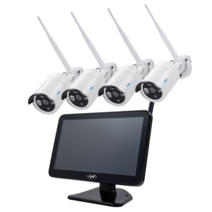 Vaizdo stebėjimo rinkinys PNI House WiFi650 – 4 Full HD „Wi-Fi“ P2P kameros ir 12 colių LCD monitorius - Image 6