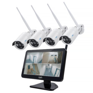Vaizdo stebėjimo rinkinys PNI House WiFi650 – 4 Full HD „Wi-Fi“ P2P kameros ir 12 colių LCD monitorius - Image 8