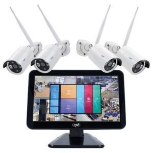 Vaizdo stebėjimo rinkinys PNI House WiFi650 – 4 Full HD „Wi-Fi“ P2P kameros ir 12 colių LCD monitorius - Image 10