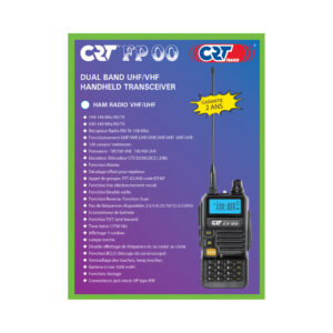 Nešiojama VHF / UHF radijo stotelė CRT FP00 dviejų dažnių juostų 136-174 ir 400-440 MHz, spalva juoda, VOX, 128 kanalai, nuskaitymas (Scan), programuojama, žibintuvėlis, FM radijas, TOT, retransliatorius - Image 3