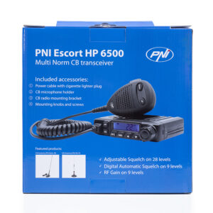 Belaidis CB PNI Escort rinkinys HP 6500 ASQ + CB PNI S9 antena su magnetu - Image 9