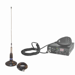CB PNI ESCORT HP 8000L ASQ radijo stoties komplektas + CB PNI ML160 antena su magnetu
