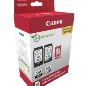 Canon PG-545/CL-546 (8287B008) Rašalinių kasečių komplektas, BK/CMY - Image 2