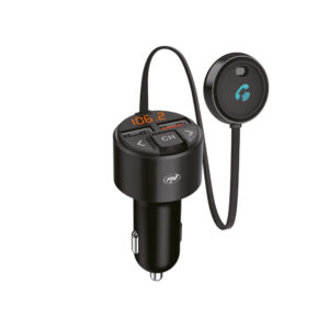 FM moduliatorius PNI Valentine V880 su mikrofonu, Bluetooth 5.0, MP3 grotuvas, FM siųstuvas, dviguba USB jungtis, greitasis įkrovimas mobiliesiems įrenginiams per QC3.0, suderinamas su Siri ir Google Assistant