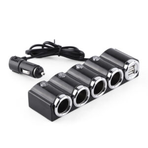 Automobilinis cigarečių degiklio skirstytuvas PNI Lighter 04 12V / 24V 4 išvestys, 2xUSB, LED indikatorius - Image 2