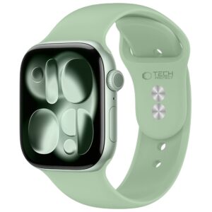 Tech-Protect SILIKONINIS DIRŽELIS WATCH 8 / 9 / 10 / 11 / 12 / SE (40 / 41 / 42 MM) PISTACIJŲ SPALVOS