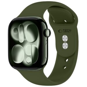 Tech-Protect SILIKONINIS DIRŽELIS WATCH 8 / 9 / 10 / 11 / 12 / SE / ULTRA (44 / 45 / 46 / 49 MM) ALYVUOGIŲ ŽALIA