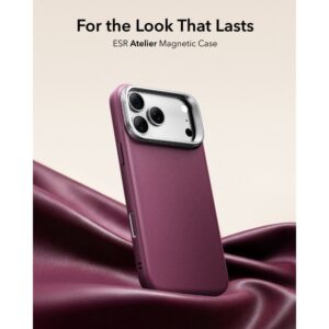 ESR ODINIS DĖKLAS SU STOVU IR MAGSAFE iPhone 17 PRO / 18 PRO, TAMSIAI VYŠNINĖ - Image 2