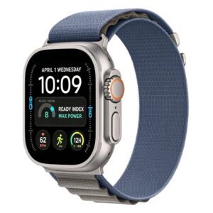 Tech-Protect NYLON PRO Watch 8 / 9 / 10 / 11 / 12 / SE / ULTRA (44 / 45 / 46 / 49 MM) LAIVINIO MĖLYNUMO/PILKA - Image 3
