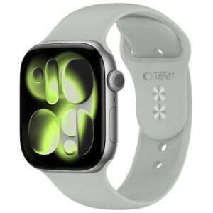 Tech-Protect SILIKONINIS DIRŽELIS WATCH 8 / 9 / 10 / 11 / 12 / SE (40 / 41 / 42 MM) LUNAR GREY