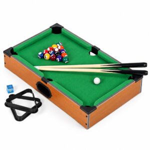 Mini biliardo stalas 50x30 cm pulo žaidimo rinkinys vaikams su priedais ECOTOYS - Image 3