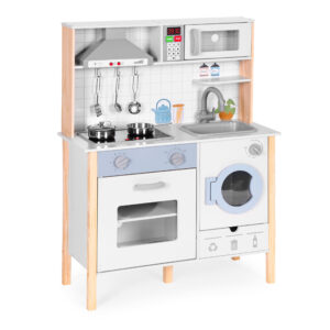 Vaikiška žaislinė virtuvėlė su garsais, LED apšvietimu, orkaite, skalbimo mašina ir priedais ECOTOYS - Image 3