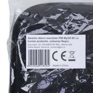 PNI MyOil 60 eterinių aliejų krepšys su apsaugine kempine, spalva Juoda - Image 8