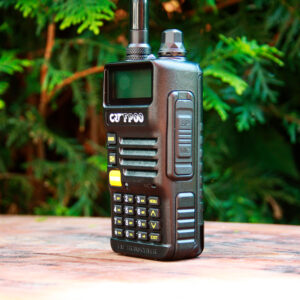 Nešiojama VHF / UHF radijo stotelė CRT FP00 dviejų dažnių juostų 136-174 ir 400-440 MHz, spalva juoda, VOX, 128 kanalai, nuskaitymas (Scan), programuojama, žibintuvėlis, FM radijas, TOT, retransliatorius - Image 6