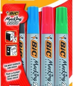 Bic Permanentinių žymeklių rinkinys Eco 2000 4 spalvų rinkinys, 2-5 mm 020040