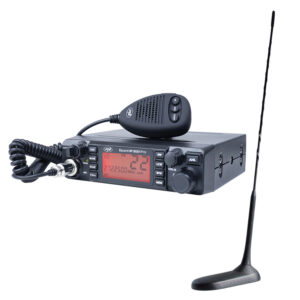 CB radijo stotelės komplektas PNI ESCORT HP 9001 PRO ASQ 12/24 V + CB antena PNI Extra 45 su magnetu