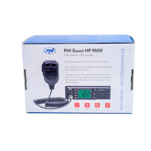CB radijo stotelė PNI Escort HP 9500 multistandartinė, ASQ, VOX, nuskaitymas (Scan), 4W, AM-FM, 12V / 24V maitinimo šaltinis, komplekte yra cigarečių degiklio kištukas - Image 4