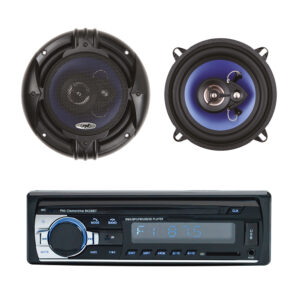 Automobilinis MP3 grotuvas PNI Clementine 8428BT 4x45W + koaksialiniai automobiliniai garsiakalbiai PNI HiFi500, 100W, 12,7 cm