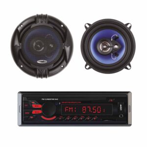 Automobilinis MP3 grotuvas PNI Clementine 8440 4x45W + koaksialiniai automobiliniai garsiakalbiai PNI HiFi650, 120W, 16.5 cm
