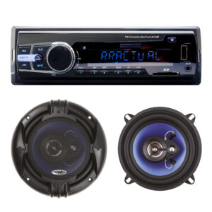 Automobilinis MP3 grotuvas PNI Clementine 8524BT 4x45W + koaksialiniai automobiliniai garsiakalbiai PNI HiFi650, 120W, 16.5 cm
