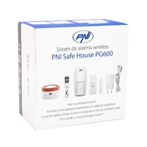 PNI Safe House PG600 belaidė signalizacijos sistema, išmani namų apsaugos sistema, belaidis ryšys, apsaugos nuo įsilaužimo signalizacija, belaidė signalizacija, išmanūs pranešimai per TUYA iOS / Android programėlę, suderinama su Alexa ir Google Assistant - Image 2