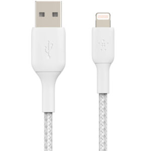 Belkin BoostCharge Pro pintas Lightning į USB-A laidas – 1 metras – Baltas