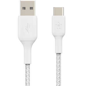 Belkin Boost↑Charge™ pintas USB-C į USB kabelis – 2 metrai – Baltas