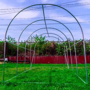 PNI SG500 sodo šiltnamis, dydis 457 * 210 * 210 cm, tvirta plieninė konstrukcija, langai su tinkleliais nuo uodų, užtrauktukas - Image 11