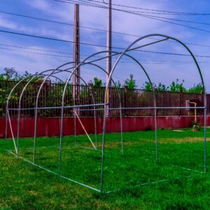 PNI SG500 sodo šiltnamis, dydis 457 * 210 * 210 cm, tvirta plieninė konstrukcija, langai su tinkleliais nuo uodų, užtrauktukas - Image 12