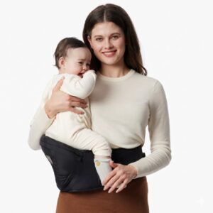 Momcozy kūdikio nešynė su klubų sėdyne, juoda - Image 3