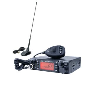 CB radijo stoties komplektas PNI ESCORT HP 9001 PRO ASQ, reguliuojamas, AM-FM, 12V, 4W + CB antena PNI Extra 48 su magnetu, 45 cm, 150W, SWR 1.0