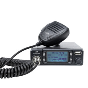CB radijo stotelė PNI Escort HP 9700 USB, ANC, ASQ, 12V maitinimo šaltinis, pridedamas cigarečių degiklio kištukas