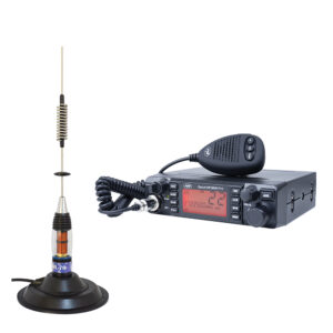 CB radijo stoties komplektas PNI ESCORT HP 9001 PRO ASQ, reguliuojamas, AM-FM, 12V, 4W + CB antena PNI ML70 26-30MHz, 200W, 70cm, komplekte 145 mm magnetinis pagrindas
