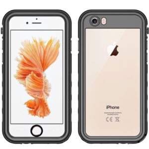 Redpepper Dot vandeniui atsparus dėklas, skirtas Apple iPhone SE (2022 / 2020) / 8 / 7 / 6(s) – Juodas