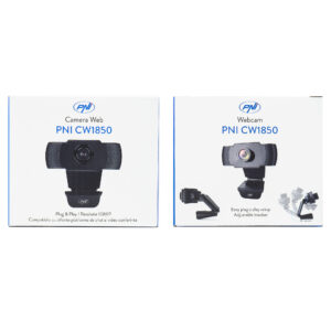 PNI CW1850 „Full HD“ internetinė kamera, USB jungtis, tvirtinimo spaustukas, integruotas mikrofonas - Image 6