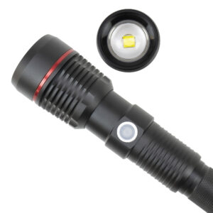 PNI Adventure F450 aliumininis žibintuvėlis su fokusavimo ir BOOST funkcija, 20 W LED, 1500 lm iki 450 m, išorinė baterija su USB išvestimi, micro USB įkrovimas, 4400 mAh baterija komplekte, veikia 10 valandų nepertraukiamai - Image 4