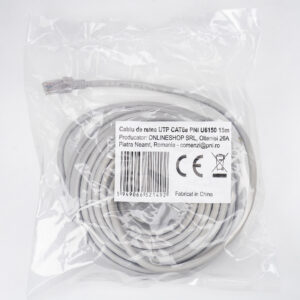 UTP CAT6e PNI U6150 tinklo kabelis, 2xRJ45 kištukas, 8 laidai x 0.4 mm, 15m - Image 2