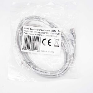 UTP CAT6e PNI U0615 tinklo kabelis, Patch, 2xRJ45 jungtis, 8 laidai x 0.4 mm, 1.5m - Image 3