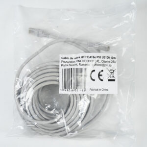 UTP CAT6e PNI U6100 tinklo kabelis, 2xRJ45 jungtis, 8 laidai x 0.4 mm, 10m - Image 3