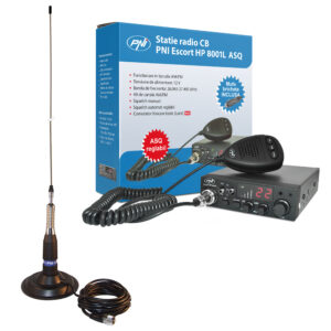 CB PNI ESCORT HP 8001L ASQ radijo stoties rinkinys + HS81 ausinės + CB PNI ML160 antena su magnetu - Image 4