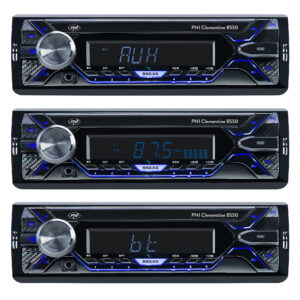 Automobilinis MP3 grotuvas PNI Clementine 8550BT, nuimamas skydelis, 4x45W, 12V, 1 DIN, su SD, USB, AUX, RCA