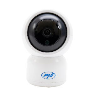 PNI IP390T 1080P vaizdo stebėjimo kamera su PTZ WiFi H264 +, palaiko 128GB microSD, naktinis matymas, Tuya programėlė, P2P, Android, iOS, skirta naudoti patalpose, sukiojasi paskui judesį, judesio aptikimo signalizacija