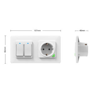 PNI WS2 dvigubas rėmelis jungikliui arba PNI SmartHome išmaniajam lizdui - Image 6