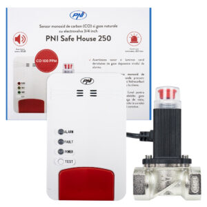 PNI Safe House Dual Gas 250 kit with carbon monoxide (CO) sensor and natural gas and 3/4 inch solenoid valve - Image 5