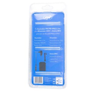 PNI PB-HP62 Li-Ion 1500mAh akumuliatoriaus komplektas su 230V maitinimo šaltiniu ir BNC antena, skirta HP 62 PNI stotelei - Image 4