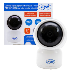 PNI IP390T 1080P vaizdo stebėjimo kamera su PTZ WiFi H264 +, palaiko 128GB microSD, naktinis matymas, Tuya programėlė, P2P, Android, iOS, skirta naudoti patalpose, sukiojasi paskui judesį, judesio aptikimo signalizacija - Image 6