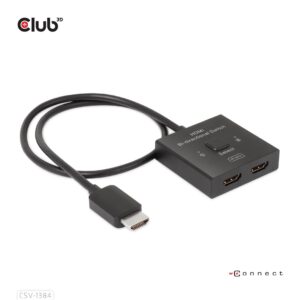 CLUB3D CSV-1384 KVM jungiklis Juoda