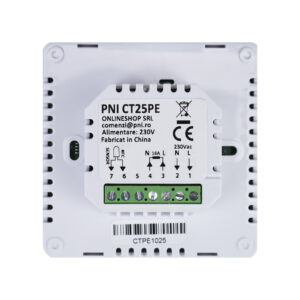 PNI CT25PE išmanusis termostatas su integruotu WiFi, valdymas internetu, elektriniam grindiniam šildymui, Tuya Smart mobilioji programėlė, integravimas į scenarijus ir išmanioji automatizacija su kitais produktais, suderinamais su Tuya, Alexa ir Google Assistant - Image 6