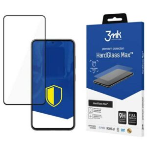 3MK HardGlass Max Samsung Galaxy S23 5G S911 juodas, viso ekrano stiklas