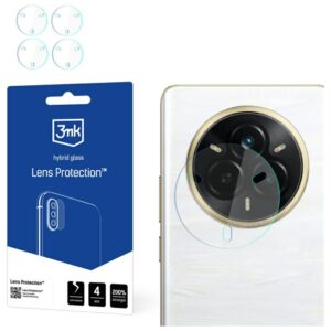 3MK Lens Protect fotoaparato objektyvo apsauga, skirta Realme 14 Pro, 4 vnt.